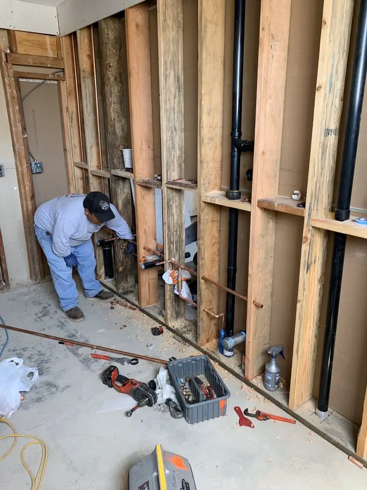 Commercial rough-in plumbing for Gas Line Repair in Sugar Hill